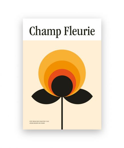 Matte Paper Poster “CHAMP FLEURIE 02” (Frame not included)