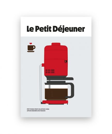 Matte Paper Poster “LE PETIT DÉJEUNER” (Frame not included)