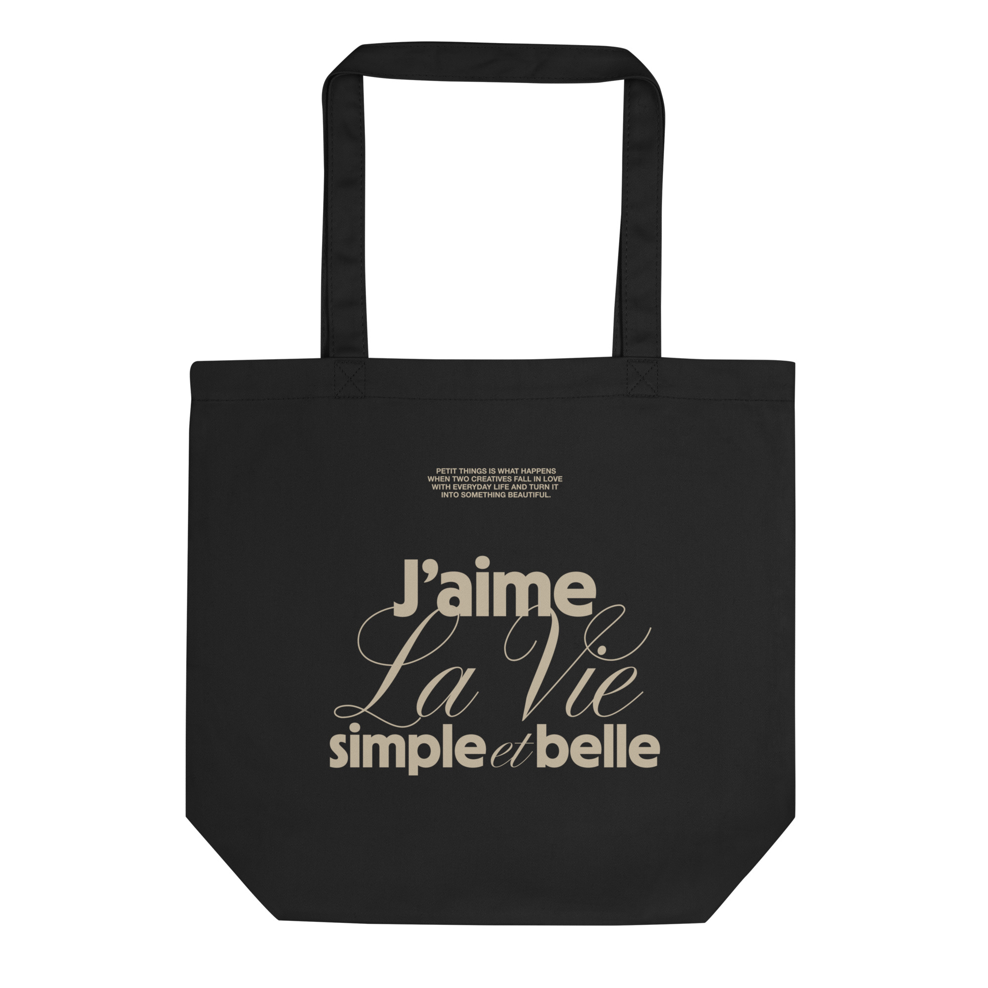 Eco Tote Bag - La Vie simple et belle