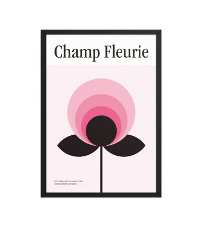 Framed matte paper poster – Champ Fleurie Rosé