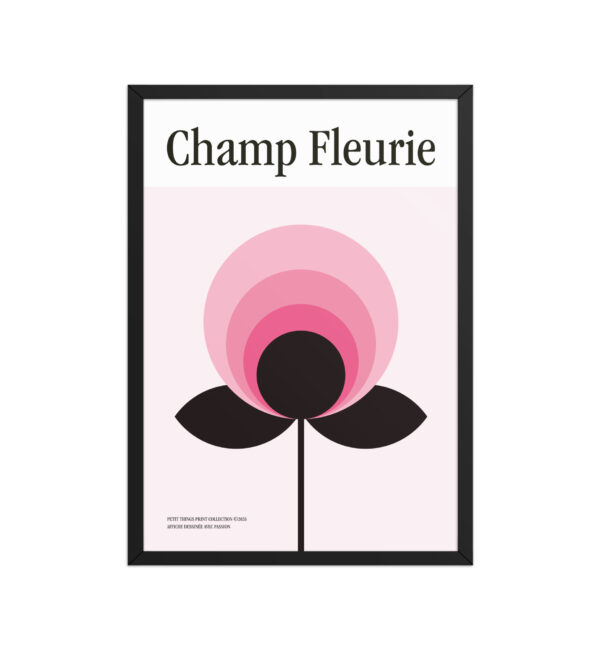 Framed matte paper poster – Champ Fleurie Rosé