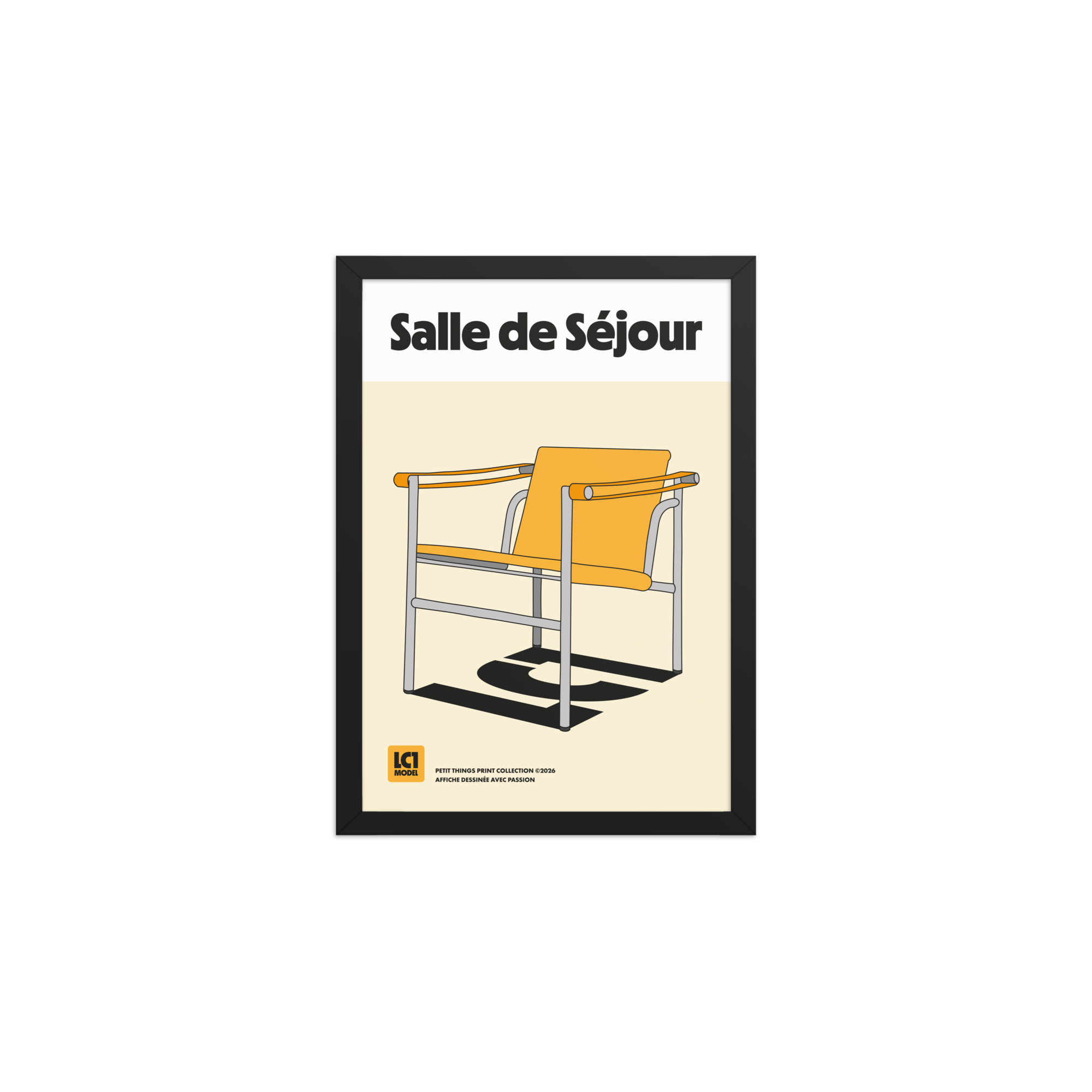 Framed matte paper poster - Salle de Séjour