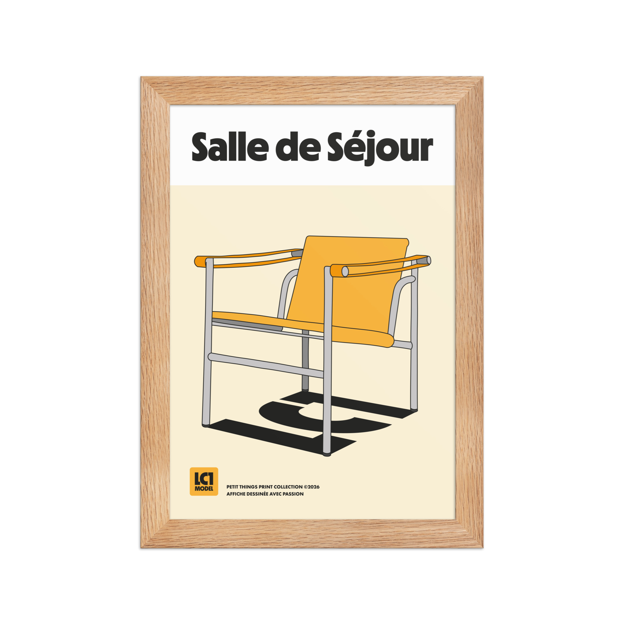 Framed matte paper poster - Salle de Séjour