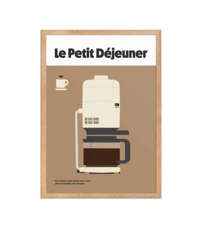 Framed matte paper poster – Le petit Déyeuner Doré