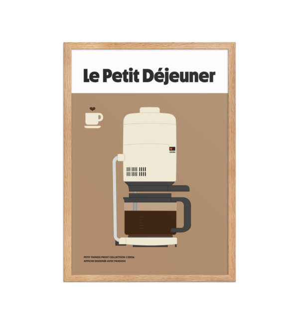 Framed matte paper poster – Le petit Déyeuner Doré